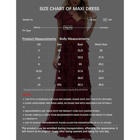 Women's Wine Red Tulle Prom Elegant Bow One Shoulder Slit Wedding Maxi Dress - Picture 6 of 6